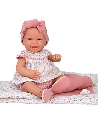 Munecas Arias lalka Zoe Rosa Elegance 42 cm z kocykiem - wozkifotel...