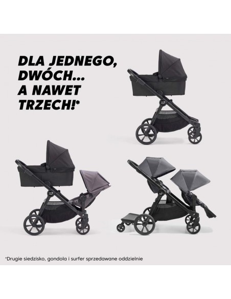 Bbj Wozek 2W1 Select2  Dod Siedzisko Tencel W