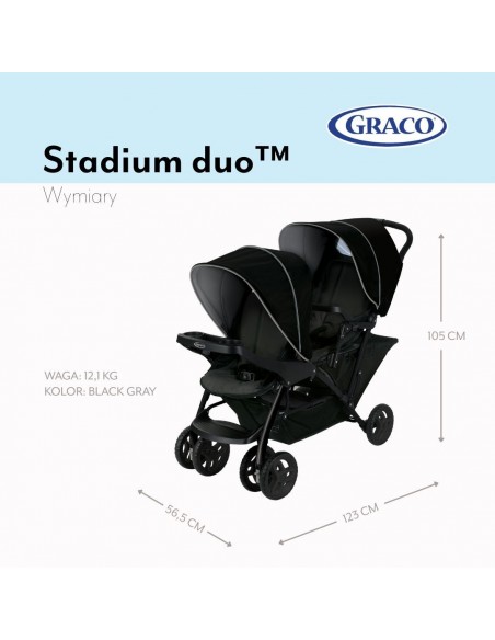 GRACO WOZEK STADIUM DUO BLACK GREY