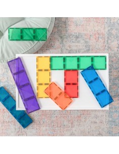 Connetix - Klocki Magnetyczne Rainbow Rectangle Pack - 18 El. 2