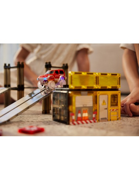 Cleverclixx - Klocki Magnetyczne Construction Builder Pack Intense - 48 El.