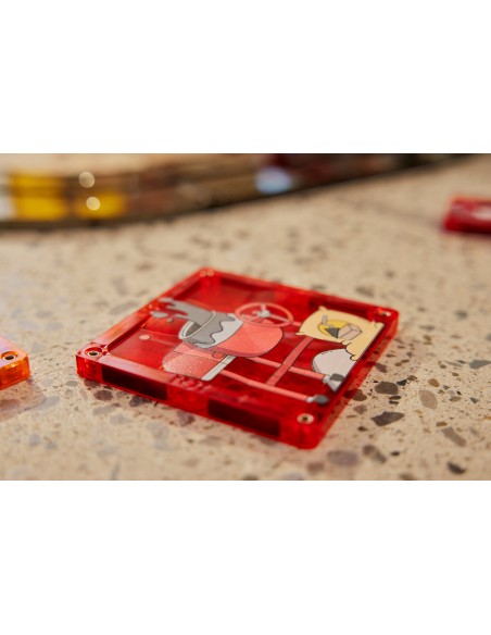Cleverclixx - Klocki Magnetyczne Construction Builder Pack Intense - 48 El.