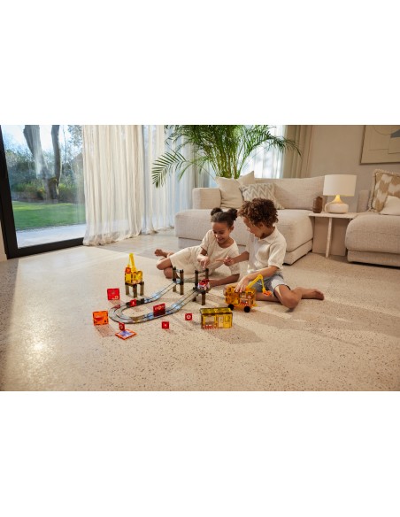 Cleverclixx - Klocki Magnetyczne Construction Builder Pack Intense - 48 El.