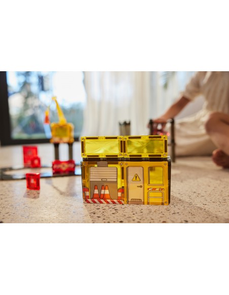 Cleverclixx - Klocki Magnetyczne Construction Builder Pack Intense - 48 El.