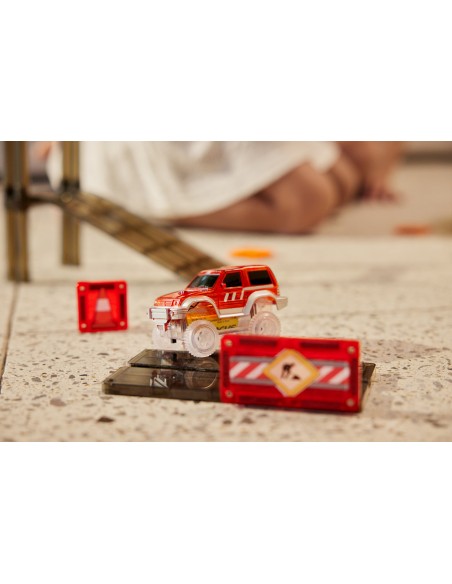 Cleverclixx - Klocki Magnetyczne Construction Builder Pack Intense - 48 El.