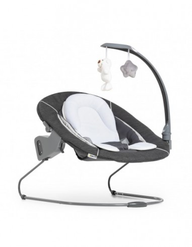 hauck leżaczek Alpha Bouncer Deluxe Melange grey Krzesełka do karmienia