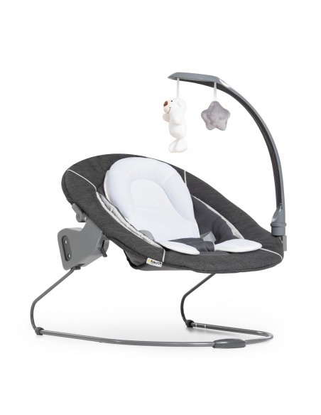 hauck leżaczek Alpha Bouncer Deluxe Melange grey Krzesełka do karmienia