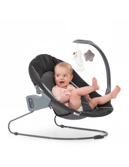 hauck leżaczek Alpha Bouncer Deluxe Melange grey Krzesełka do karmienia