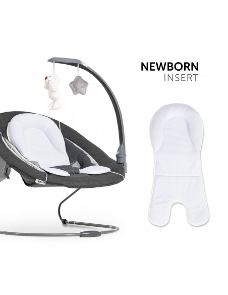 hauck leżaczek Alpha Bouncer Deluxe Melange grey Krzesełka do karmienia