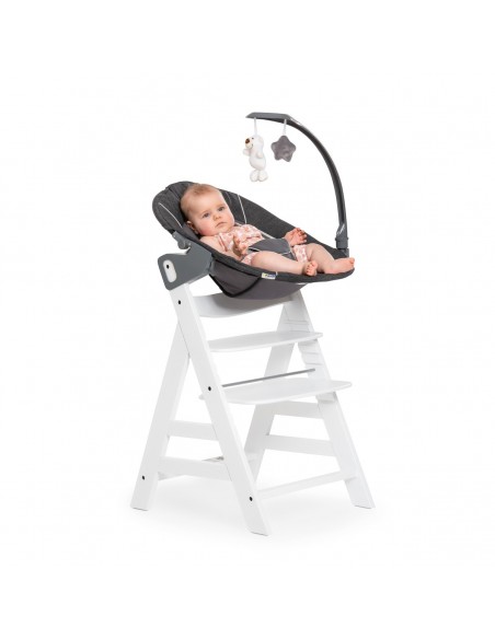 hauck leżaczek Alpha Bouncer Deluxe Melange grey Krzesełka do karmienia