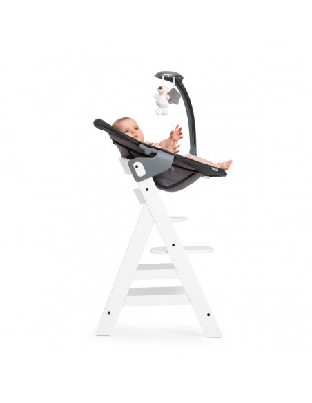 hauck leżaczek Alpha Bouncer Deluxe Melange grey Krzesełka do karmienia