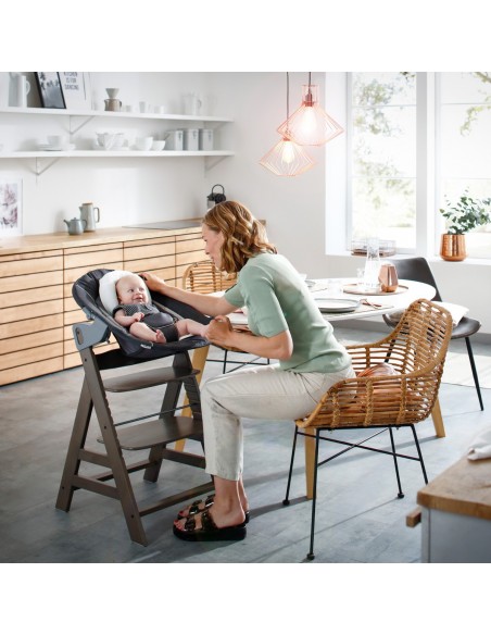 hauck leżaczek Alpha Bouncer Deluxe Melange grey Krzesełka do karmienia