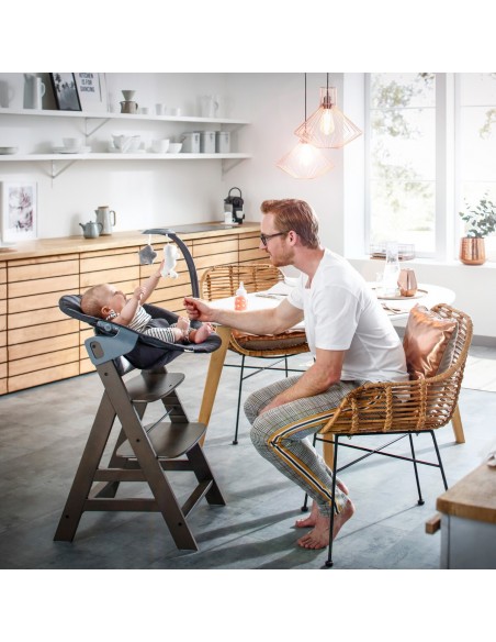 hauck leżaczek Alpha Bouncer Deluxe Melange grey Krzesełka do karmienia