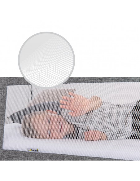 hauck barierka Sleep N Safe Plus XL Melange grey Zabezpieczenia łóżek