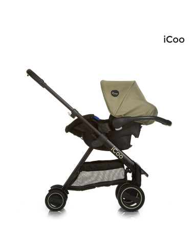 iCoo wózek 3w1 Acrobat XL Plus Trio Set Diamond Olive - Outlet Outlet