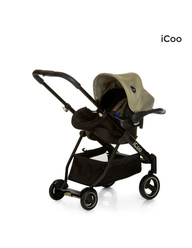 iCoo wózek 3w1 Acrobat XL Plus Trio Set Diamond Olive - Outlet Outlet
