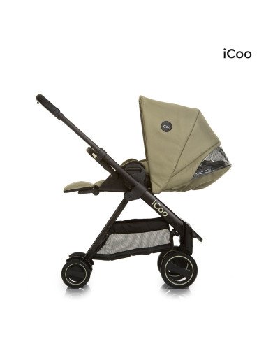 iCoo wózek 3w1 Acrobat XL Plus Trio Set Diamond Olive - Outlet Outlet