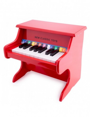 New Classic Toys Pianino czerwone - 18 klawiszy Muzyczne