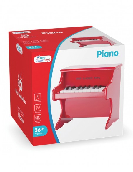 New Classic Toys Pianino czerwone - 18 klawiszy Muzyczne