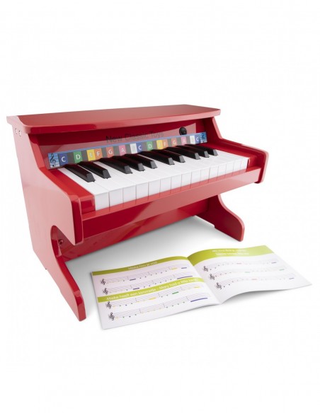 New Classic Toys E-Pianino czerwone - 25 klawiszy Muzyczne