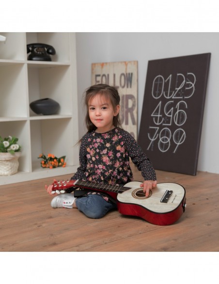 New Classic Toys Gitara de Luxe naturalna Muzyczne