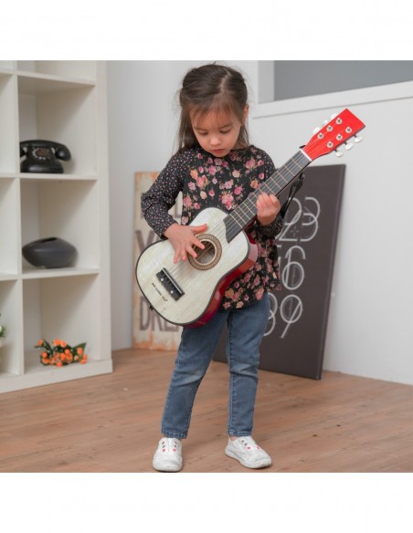 New Classic Toys Gitara de Luxe naturalna Muzyczne