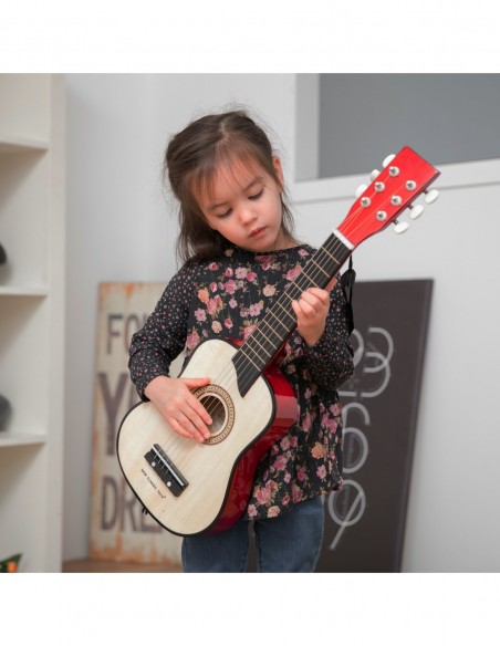 New Classic Toys Gitara de Luxe naturalna Muzyczne