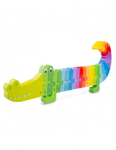 New Classic Toys Puzzle Alfabet - Krokodyl Puzzle