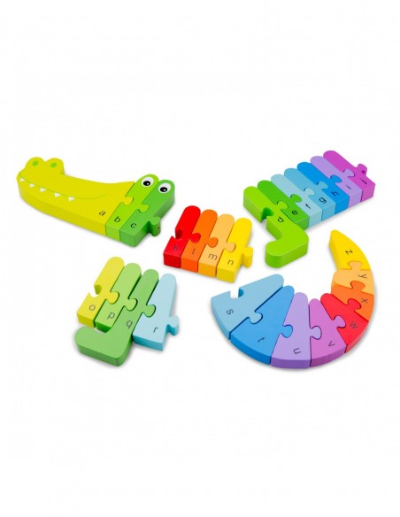 New Classic Toys Puzzle Alfabet - Krokodyl Puzzle