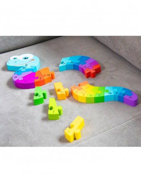 New Classic Toys Puzzle Alfabet - Wąż Puzzle