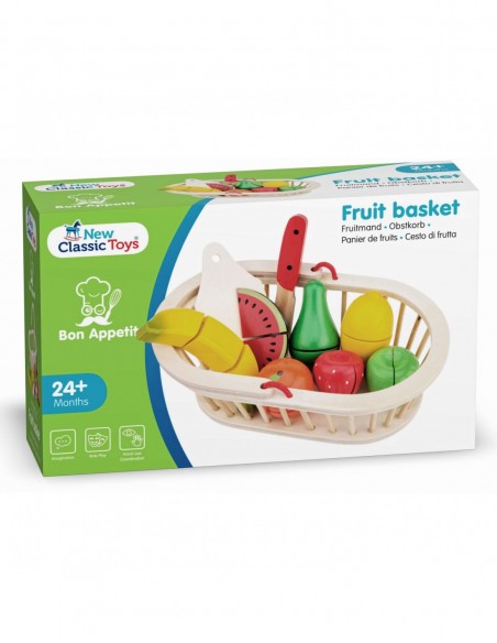 New Classic Toys Owoce do krojenia - koszyk Gospodarstwo domowe