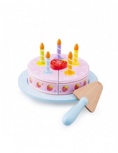 New Classic Toys Tort urodzinowy do krojenia Gospodarstwo domowe