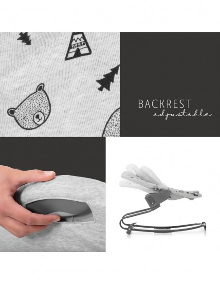 hauck leżaczek Alpha Premium Nordic Grey Krzesełka do karmienia