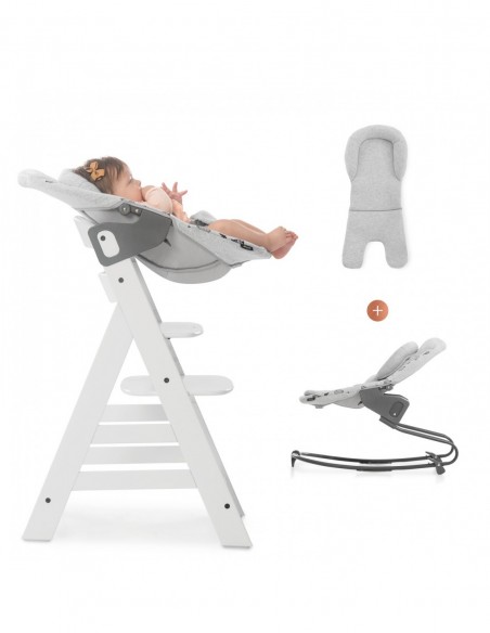 hauck leżaczek Alpha Premium Nordic Grey Krzesełka do karmienia