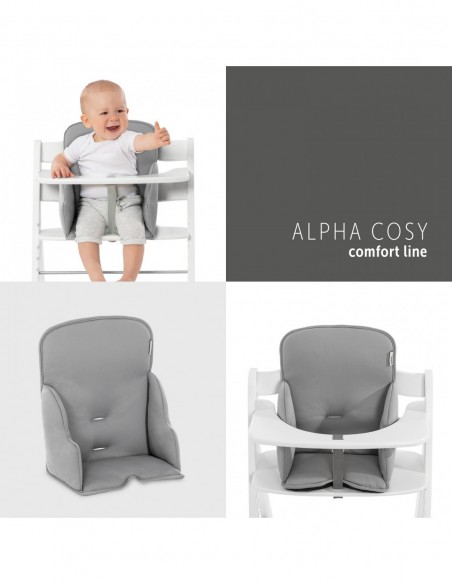 hauck wkładka Alpha Cosy Comfort Stretch \nGrey Krzesełka do karmienia