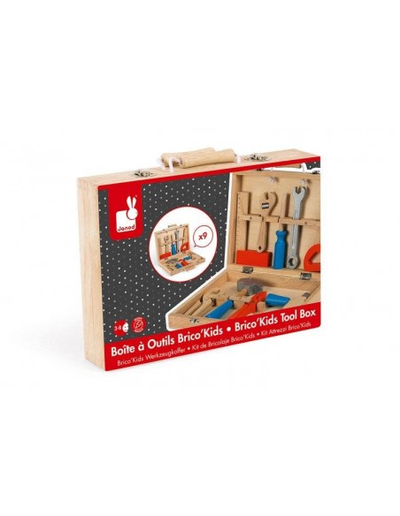 Janod - Walizka z narzędziami Brico ‘Kids, Puzzle