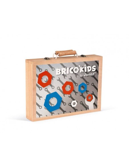 Janod - Walizka z narzędziami Brico ‘Kids, Puzzle